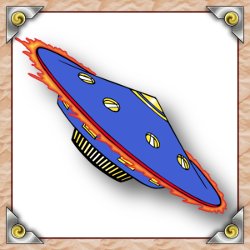 Le Scrameustache : Soucoupe volante